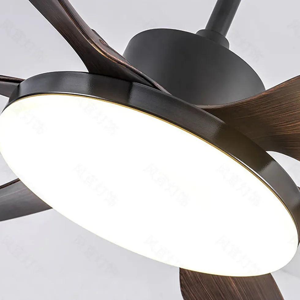 White Modern Minimalist Living Room Fan Light - Clowas