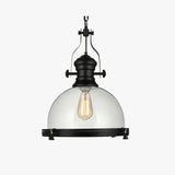 Hemisphere Lantern Design Black Industrial Pendant Light - Clowas