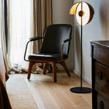 Arc Floor Lamps with Nordic Glass Design