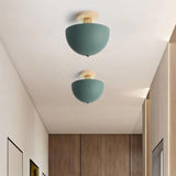Hemispherical Corridor Wooden Ceiling Light - Clowas