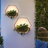 Hexagonal Plant Led Outdoor Wall Lights - Clowas