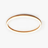 Hollow Ring Bedroom Wooden Flush Ceiling Lights - Clowas