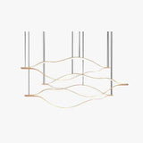 Wavy Metal Structure Modern LED Pendant Light - Clowas