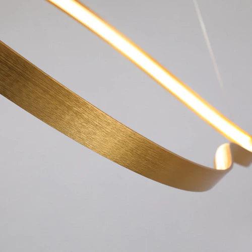 Wavy Metal Structure Modern LED Pendant Light - Clowas