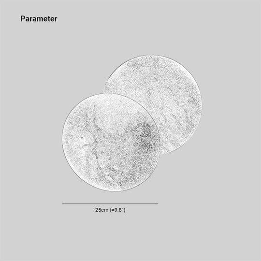 Double Moon Round LED Modern Wall Light - Clowas