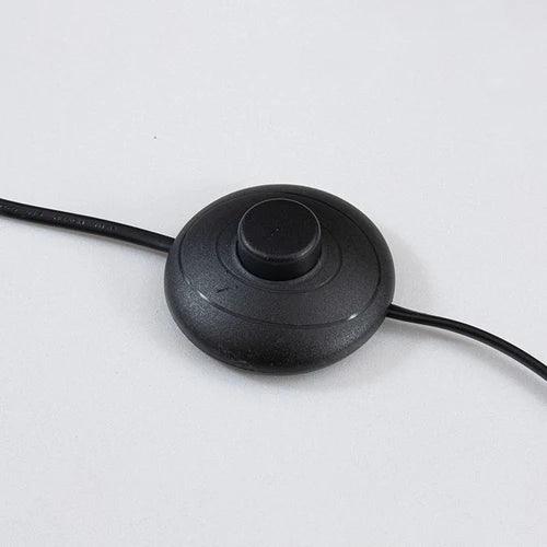 Black Cone-Shaped White Cylindrical Floor Lamp - Clowas