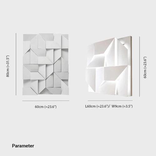 Geometric Panel White Led Modern Wall Lights - Clowas