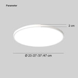 Minimalist Round Flush Ceiling Light Low Profile for Bedroom