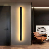 Minimalist Linear Wall Light Dimmable Metal for Living Room