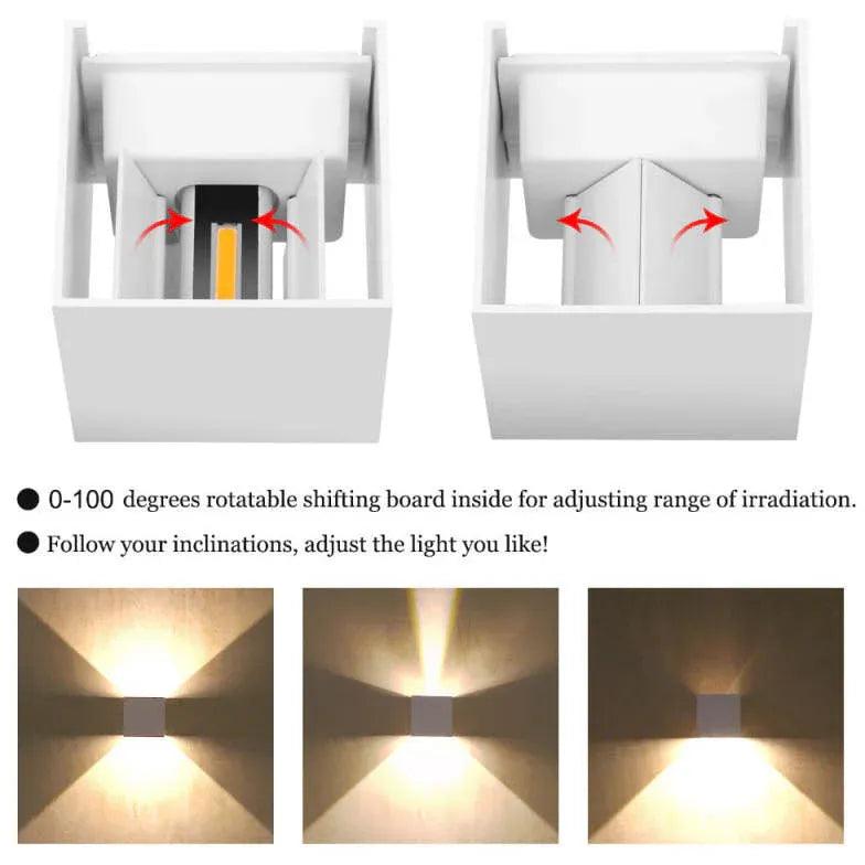 Indoor Square Up and Down Lights - Clowas