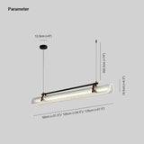 Industrial Kitchen Linear Glass Shade Pendant Light - Clowas