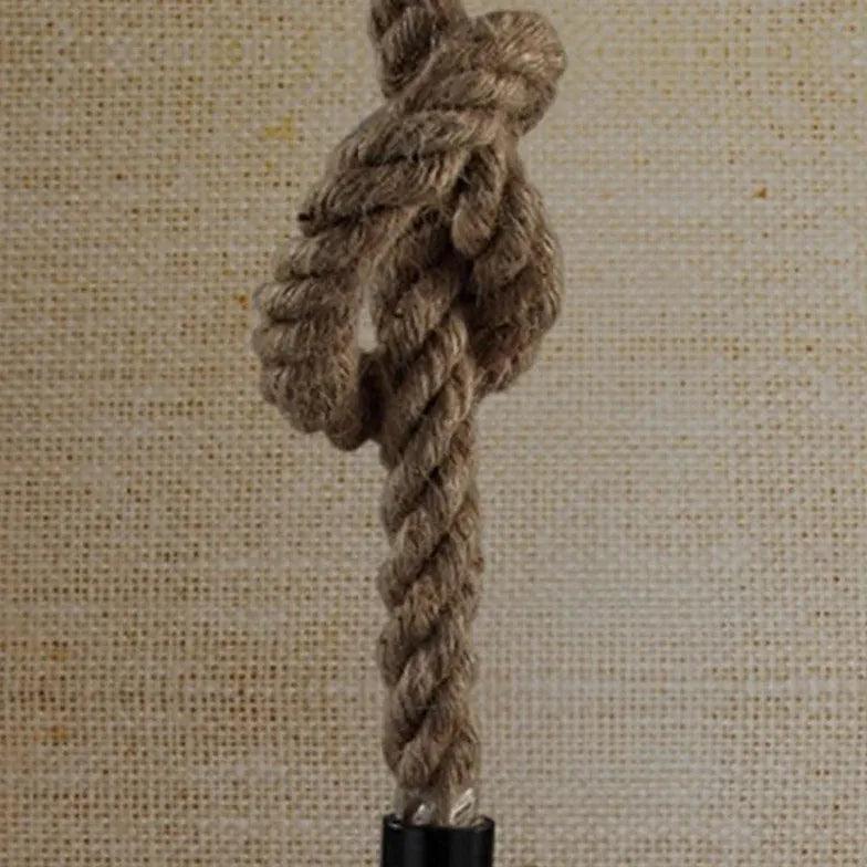 Semi-Circular Fabric Shade Vintage Pendant Light - Clowas