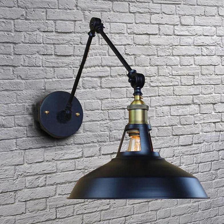 industrial outdoor wall light black - Clowas