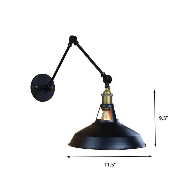 industrial outdoor wall light black - Clowas