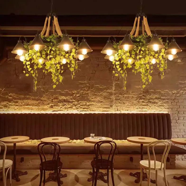 Industrial Tree Leaves Dining Room Vintage Pendant Light - Clowas