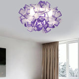 Interlocking Two-Tone Acrylic Artistic Ceiling Light - Clowas