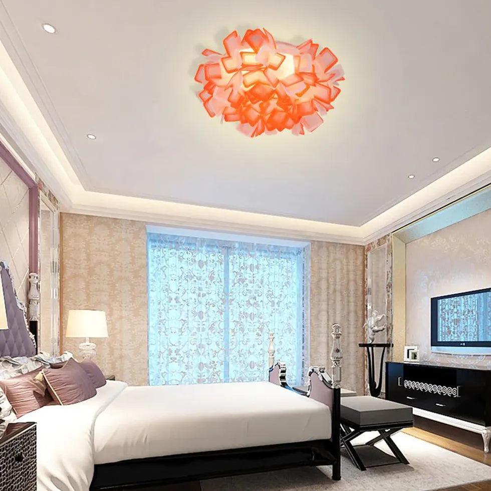 Interlocking Two-Tone Acrylic Artistic Ceiling Light - Clowas