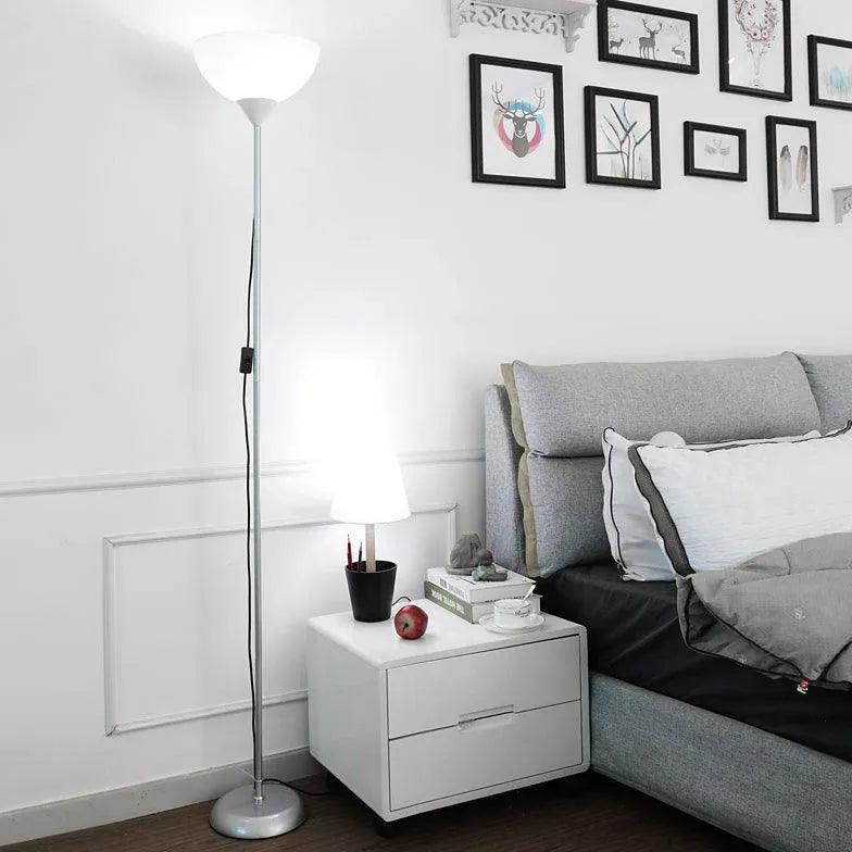 Inverted Cone-Shaped Black Slim Floor Lamp - Clowas
