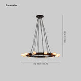 Iron Ring Light Bulb LED Vintage Chandelier - Clowas