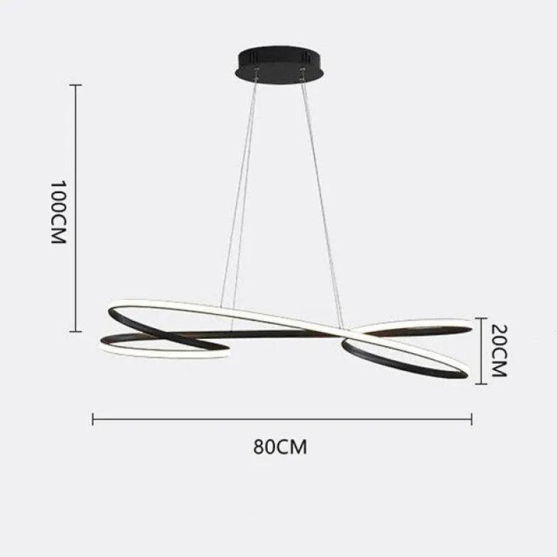 Irregular Curve Design Modern Pendant Light - Clowas
