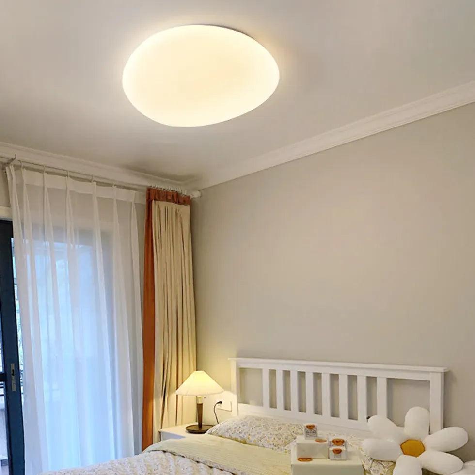 Irregular for Bedroom White Flush Ceiling Lights - Clowas