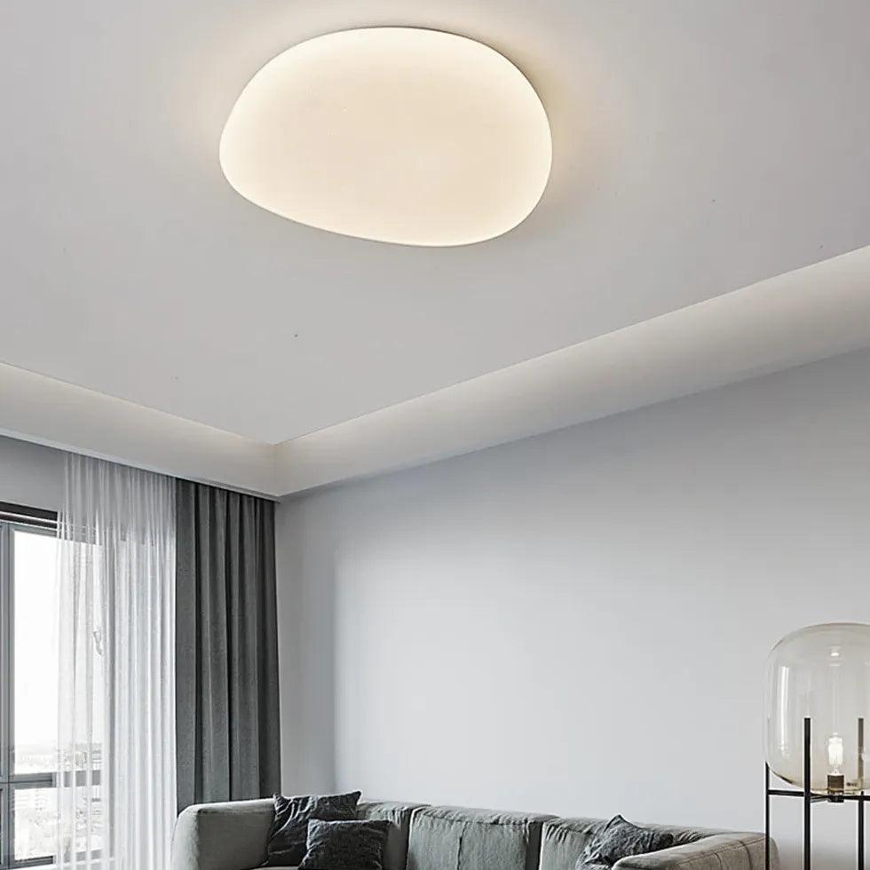Irregular for Bedroom White Flush Ceiling Lights - Clowas