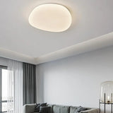 Irregular for Bedroom White Flush Ceiling Lights - Clowas