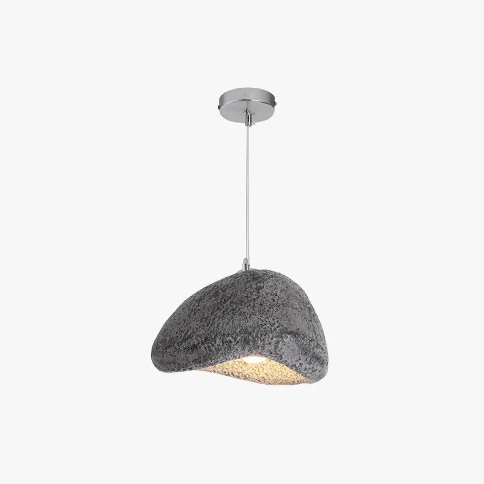 Irregular Pebble Texture Lampshade Modern Pendant Light - Clowas