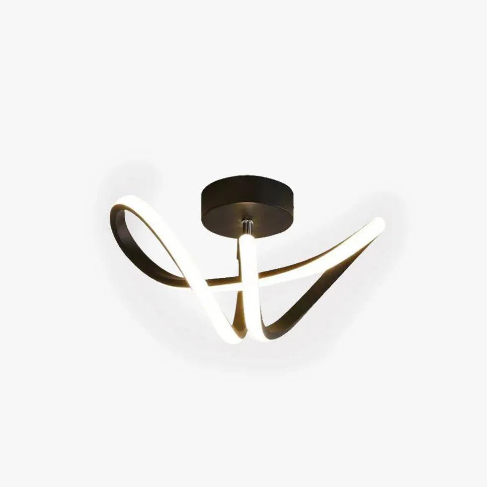 Irregular Two-Tone Ring Modern Ceiling Light - Clowas