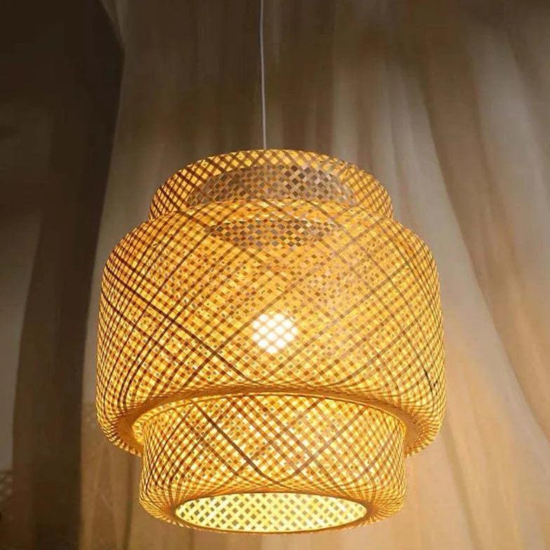 Bamboo Nordic Bedroom Pendant Light - Clowas