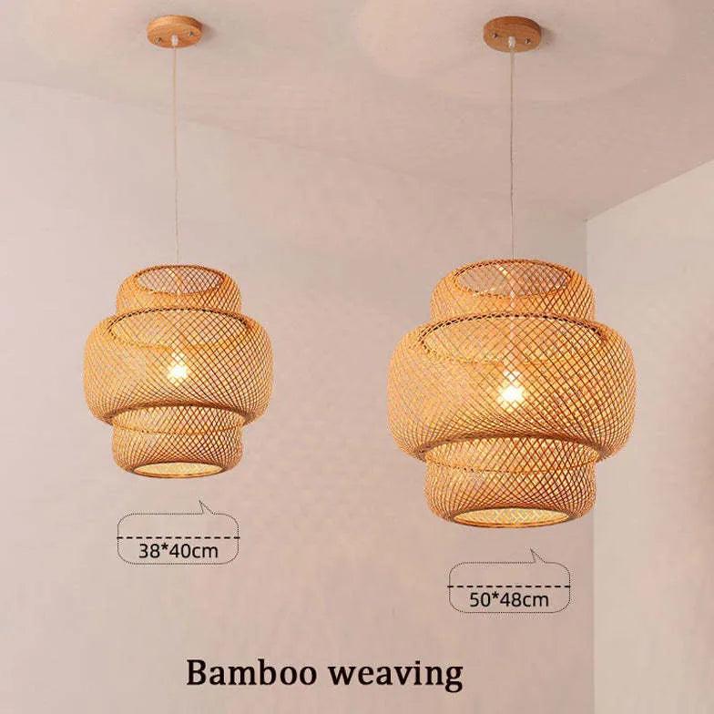 Bamboo Nordic Bedroom Pendant Light - Clowas