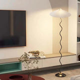 Vintage Pleated Living Room LED Floor Lamps
