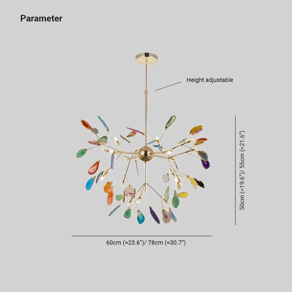 Pink Petal Design Bedroom Pendant Light - Clowas