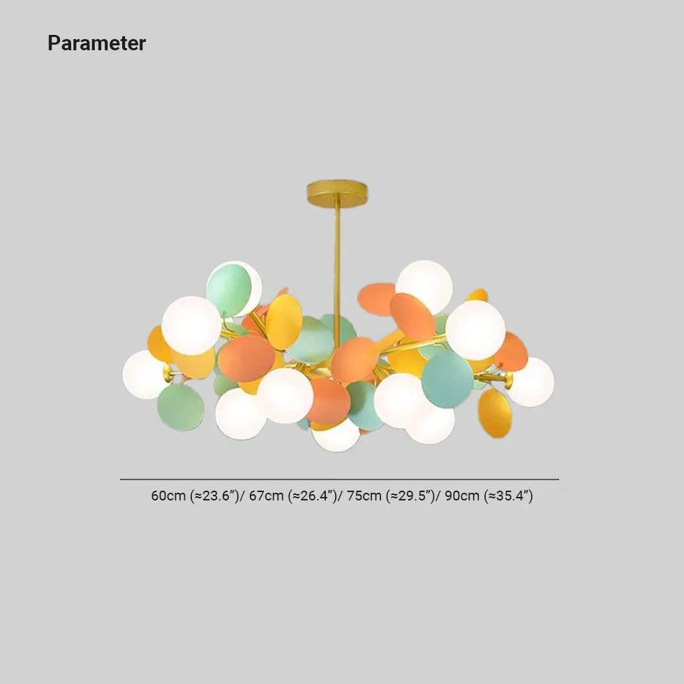 Colorful Flower Design Modern Chandelier - Clowas