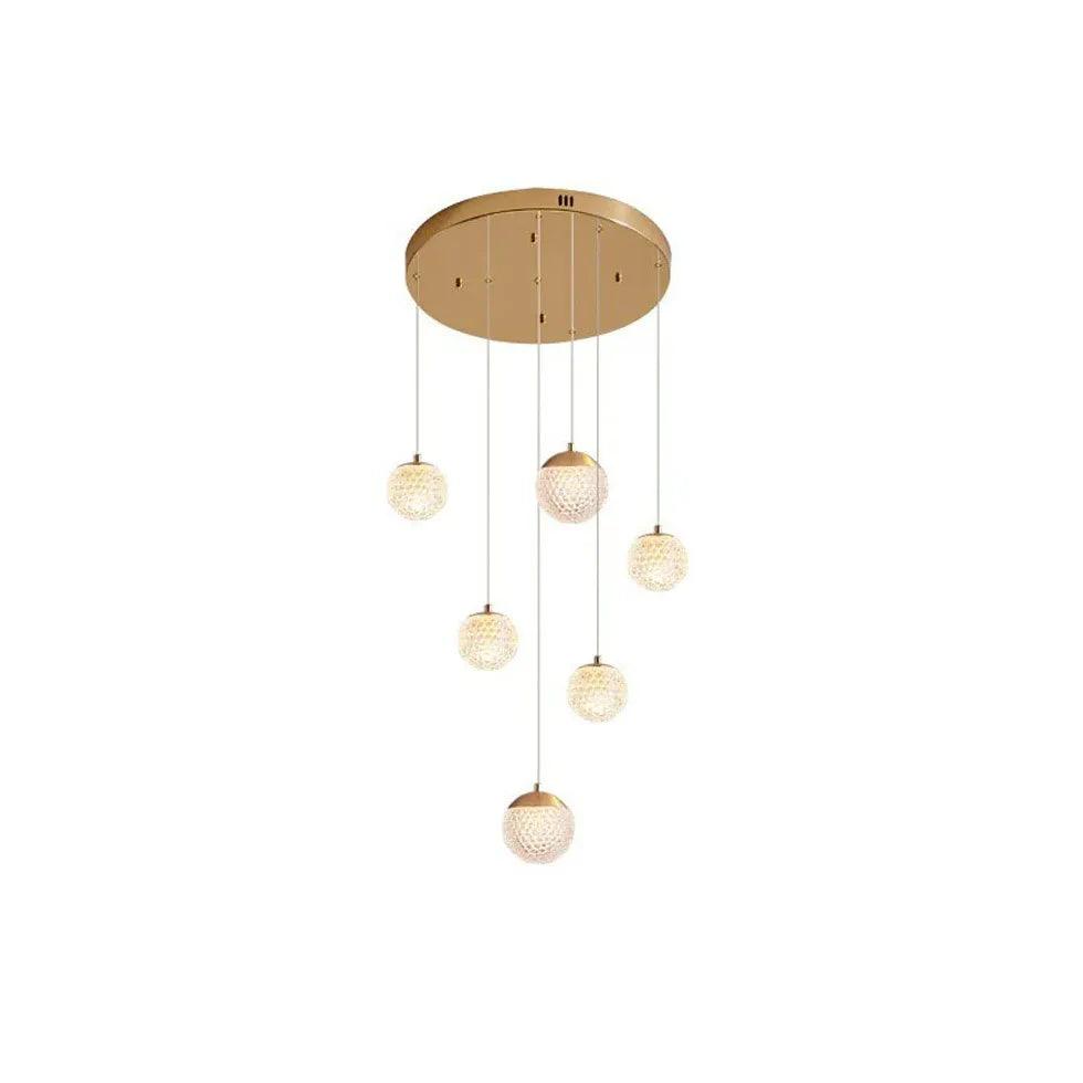 Spherical Multi-Head Luxury Hall Pendant Light - Clowas