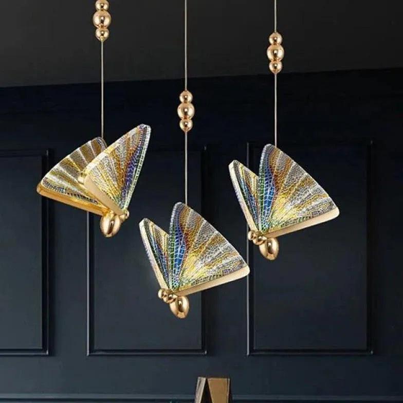 Butterfly Shaped Acrylic LED Bedroom Pendant Light - Clowas