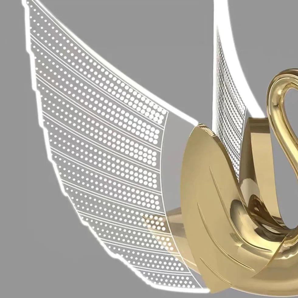 Swan Modern Gold Plug in Wall Lights - Clowas