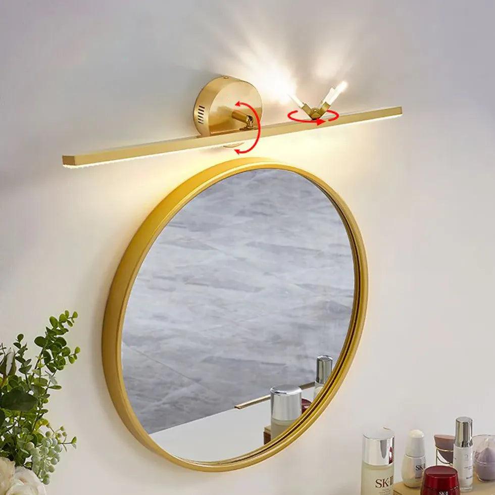 Gold Butterfly Linear Led Bathroom Wall Lights - Clowas