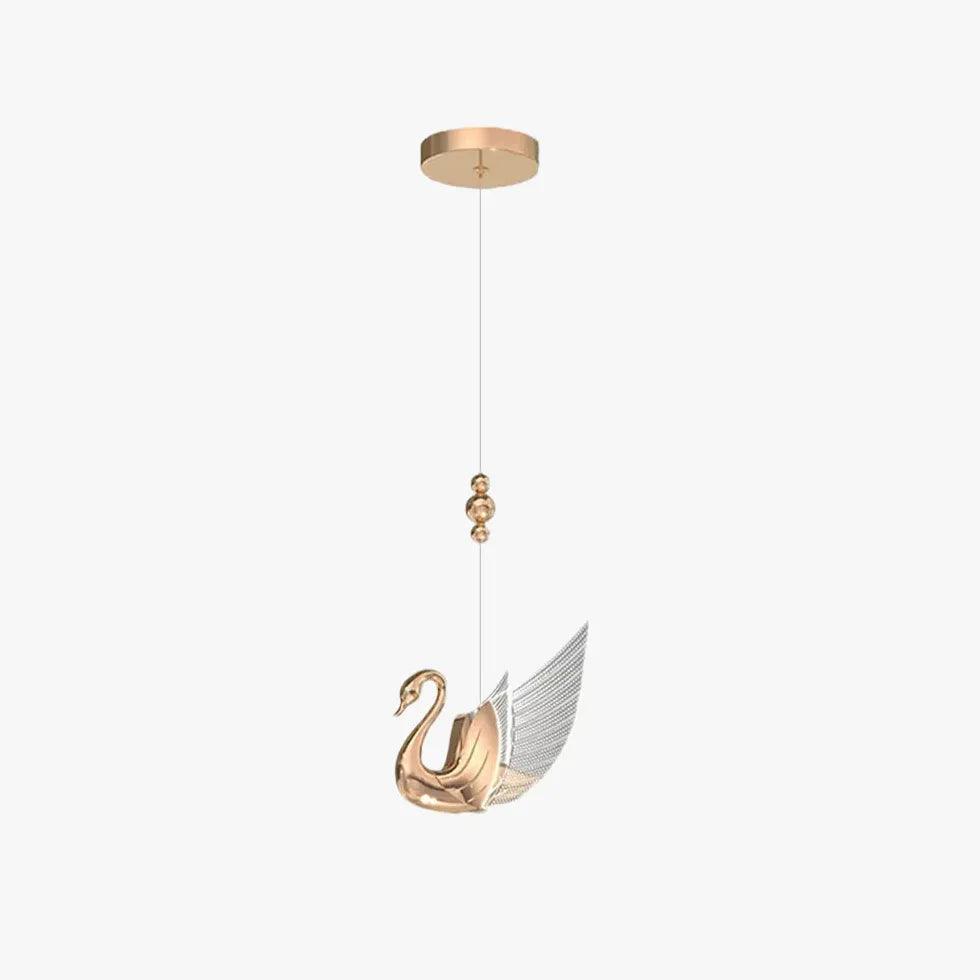 Swan Shape Modern Minimalist Bedroom Pendant Light - Clowas
