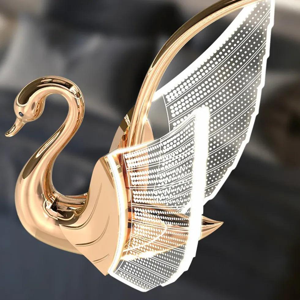 Swan Shape Modern Minimalist Bedroom Pendant Light - Clowas