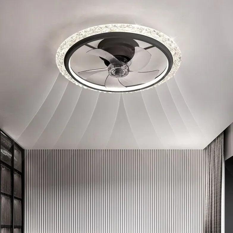 Round LED Ceiling Fan Pendant Light - Clowas