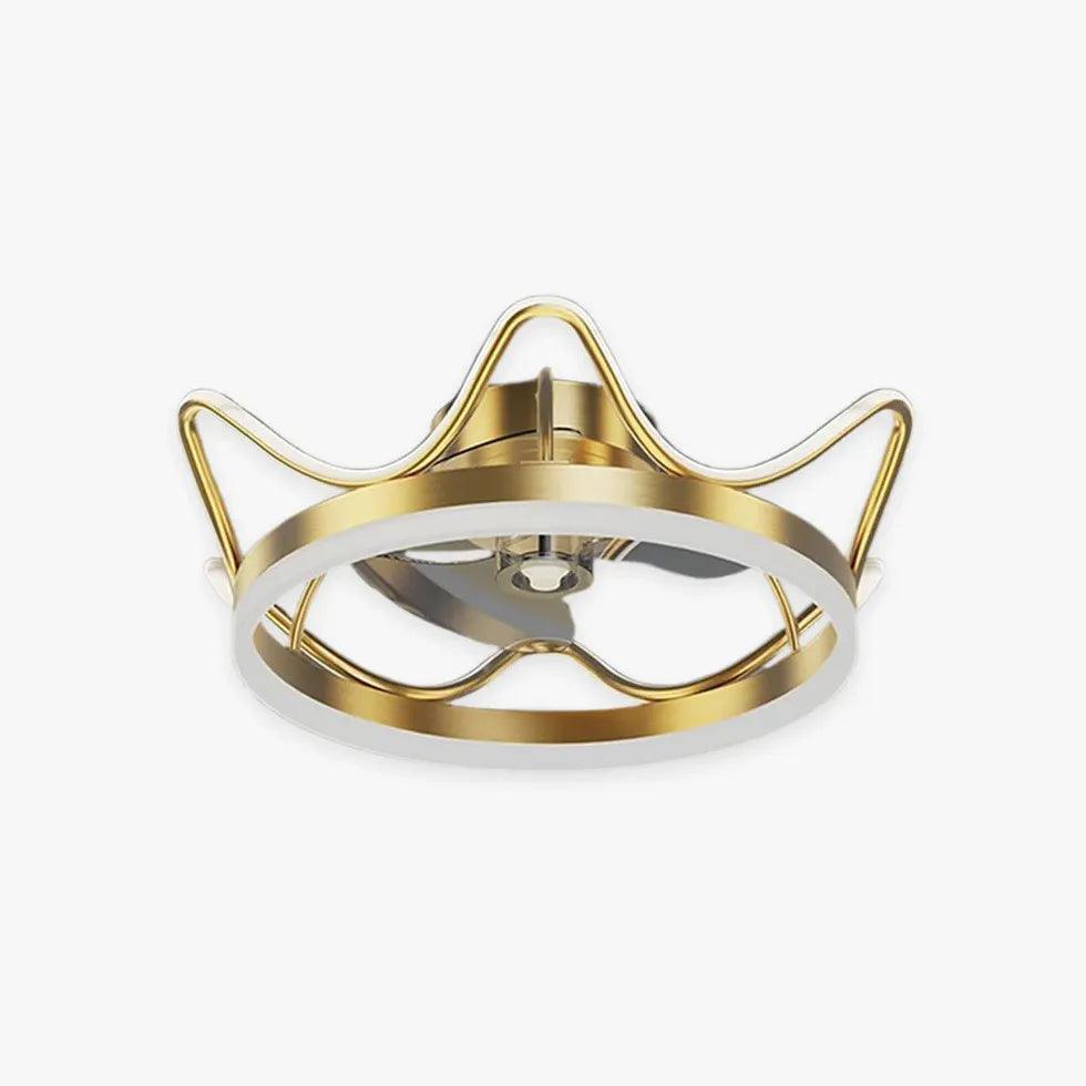 Gold Ceiling Fan for Bedroom Pendant Light - Clowas