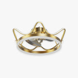 Gold Ceiling Fan for Bedroom Pendant Light - Clowas