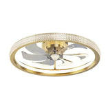 Gold Ceiling Fan for Bedroom Pendant Light - Clowas