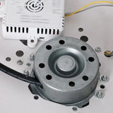 Simple Round Black Ceiling Light with Fan