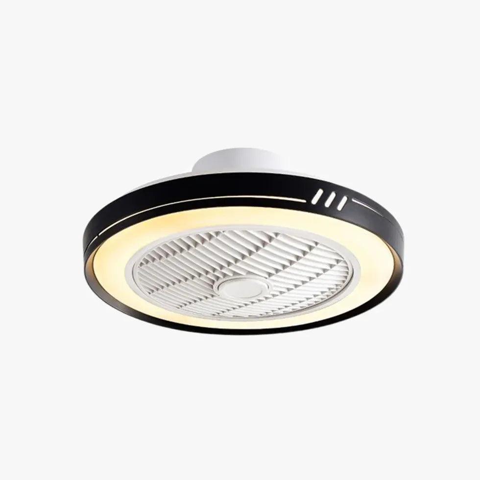 Ring-Shaped Minimalist Bedroom Ceiling Fan Light - Clowas