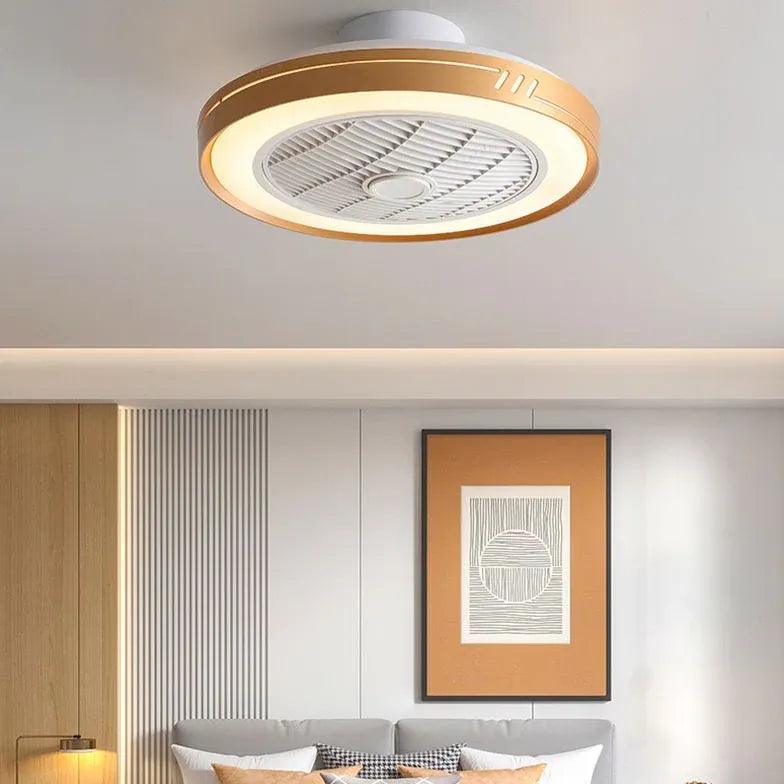 Ring-Shaped Minimalist Bedroom Ceiling Fan Light - Clowas