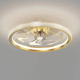 Floral Decor Bedroom Ceiling Fan Light - Clowas