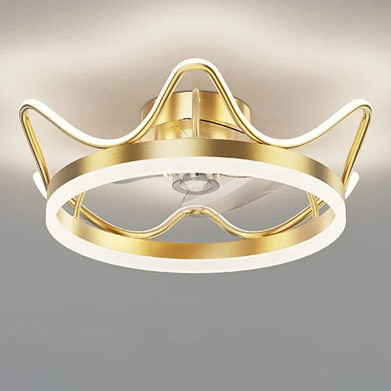 Floral Decor Bedroom Ceiling Fan Light - Clowas