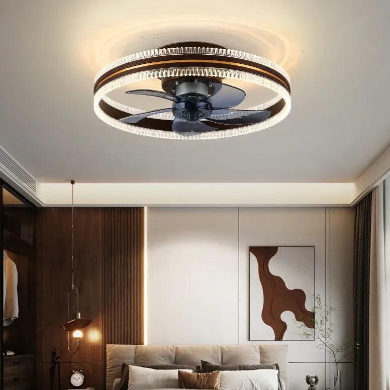 Two-Tone Ring Ceiling Fan with Light - Clowas